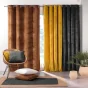 Rideau occutant 140 x 240 cm en velours relief Analia Camel