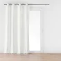 Rideau a oeillets 140 x 260 cm velours jacquard mika Blanc