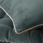 Coussin déhoussable 45 x 45 cm velours de coton césar ardoise Gris foncé