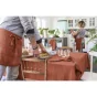 Nappe rectangle 150 x 350 cm Gaze de coton Terracotta