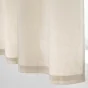 Rideau a oeillets petite hauteur 140 x 180 cm 100% coton Atlas Naturel