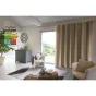 Rideau luxe baie vitrée occultant + isolant polaire L280 x H260 cm Inuit beige