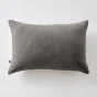 Coussin Déhoussable 40 x 60 cm - 100% coton Sixtine Ardoise
