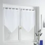 Paire pompon passants 2 x 60 x 90 cm voile sable lissea Blanc
