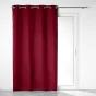 Rideau a oeillets double face 140 x 260 cm 100% occultant/satiné Obscure Bordeaux