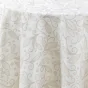 Nappe ronde (0) 180 cm polyester imprime metallise leya Sans
