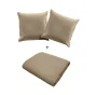 Couvre lit 2p mat.+2 hc 60x60 220 x 240 cm microfibre unie romane Lin
