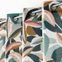 lOT DE 2 Rideaux grande hauteur a oeillets 140 x 280 cm polyester imprime Lavinia