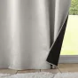 Lot de 2 Rideaux occultant 140 x 260 cm velours relief shadow Perle