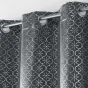 Rideau a oeillets 135x240 cm occultant imp. metallise genesis Anthracite/argent