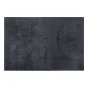 Tapis rectangle 140 x 200 cm viscose relief Géode - Anthracite