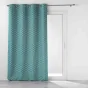 Rideau a oeillets 140 x 260 cm jacquard chenille Mariella Petrole