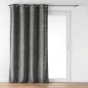 Rideau a oeillets 140 x 260 cm velours à relief Verra Anthracite
