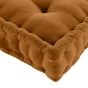 Coussin de sol déhoussable  50 x 50 x 10 cm coton/polyester recyclé Twily Camel