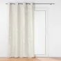 Lot de 2 Rideaux a oeillets 140 x 260 cm velours imprimé métallisé Marius