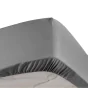 Lot de 2 Draps housse anthracite 140 x 190 cm en percale bonnet 30 cm