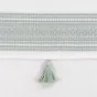 Rideau tamisant 140 x 240 cm 100% coton brodé  Amaya Vert