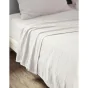 Drap plat 270 x 300 cm Double gaze de coton luxe Gaïa Blanc