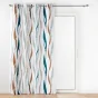 Lot de 2 rideaux a oeillets 140 x 260 cm polyester imprime Lisana