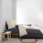 Housse de couette 240 x 220 cm coton 42 fils + 2 taies Romeo