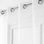 Lot de 2 Voilages a oeillets 140 x 240 cm voilé sable Amani Blanc