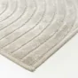 Tapis rectangle 140 x 200 cm viscose relief Géode - Gris