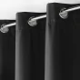 Rideau a oeillets 140 x 260 cm polyester isolant thermique Icemount Noir