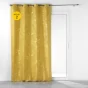 Lot de 2  Rideaux tamisant à oeillets  140 x 260 cm Imprimé métalillisé Belflor Jaune/Or