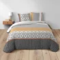 Pack parure de couette 240 x 220 cm Arsene + DH 140x190 cm Blanc