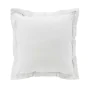 Drap housse hotêl 140 x 190 cm + 2 taies carrés en percale 78 fils Blanc
