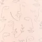 Voilage a oeillets 140 x 240 cm en voile imprimé métallisé Artyline Rose/argent
