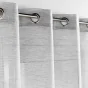 Voilage a oeillets 140 x 240 cm aspect brillant Sunline Gris/argent