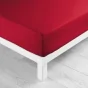 Drap housse 1 personne 90 x 190 cm microfibre unie oscar Rouge