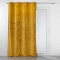 Lot de 2 Rideaux occutant 140 x 240 cm en velours relief Analia Ocre