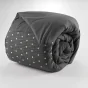 Housse de couette 100% coton luxe 57 fils 260 x 240 cm Agathe Anthracite