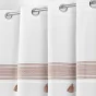 Rideau tamisant 140 x 240 cm 100% coton brodé  Amaya Rose