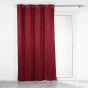 Rideau a oeillets 140 x 260 cm 100% occultant/jacquard Lunella Bordeaux