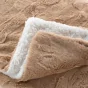 Plaid 125 x 150 cm imitation fourrure/sherpa foxy Sable