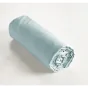 Drap housse 140 x 190 cm coton 57 fils Ambre Bleu clair