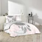 Ensemble housse de couette 220x240 cm Namaste + drap housse 140x190 Blanc