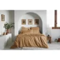 Housse de Couette 240 x 220 cm - Satin d’Eucalyptus Uni Lysandre Camel