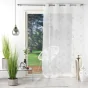 Panneau a oeillets 140 x 240 cm voile sable brode hoops Gris