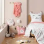Coussin compresse 40 x 40 cm coton imprime chatchat des. place Sans