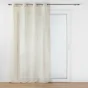 Panneau a oeillets 140 x 240 cm polyester/lin uni aline Sans