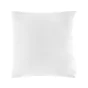 Taie d'oreiller forme sac 63 x 63 cm microfibre unie oscar Blanc