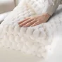 Plaid 125 x 150 cm imitation fourrure/sherpa frosty Sans