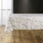 Nappe rectangle 150 x 200 cm polyester imprime alma Naturel