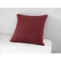 Pack double gaze de coton luxe housse de couette 240 x 220 cm + 2 taies d'oreiller 60 x 60 Bordeaux