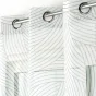 Panneau a oeillets 140 x 240 cm voile sable imprime linea Sans