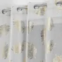 Panneau a oeillets 140 x 280 cm voile sable imprime metallise sunny gold Sans